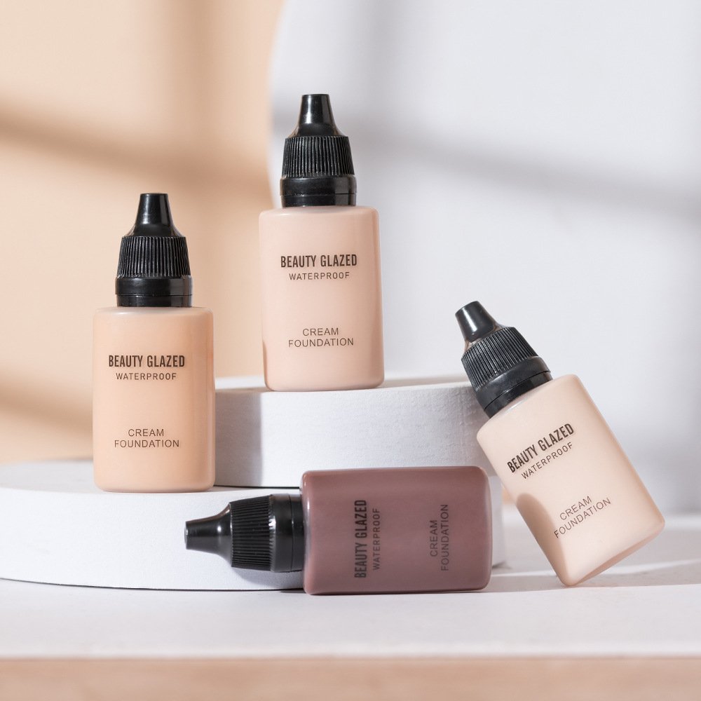 Beauty Tanning Matte Lasting Liquid Foundation Glazed dark concealer with high