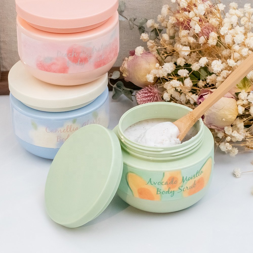 OEM Private Label Fruit Salt Face Body scrub Brightening exfoliating dull skin removal Organic Bulk Deep Cleaning Bath supplies