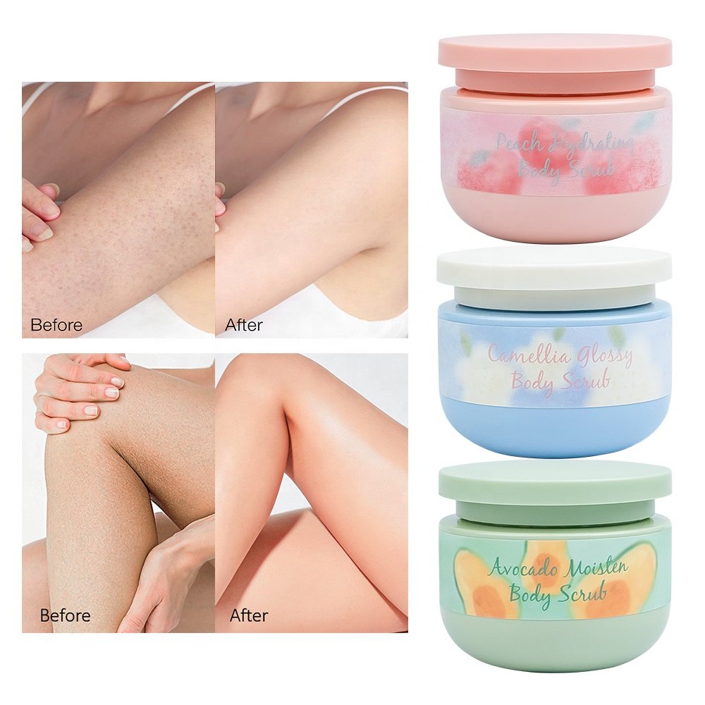 OEM Private Label Fruit Salt Face Body scrub Brightening exfoliating dull skin removal Organic Bulk Deep Cleaning Bath supplies