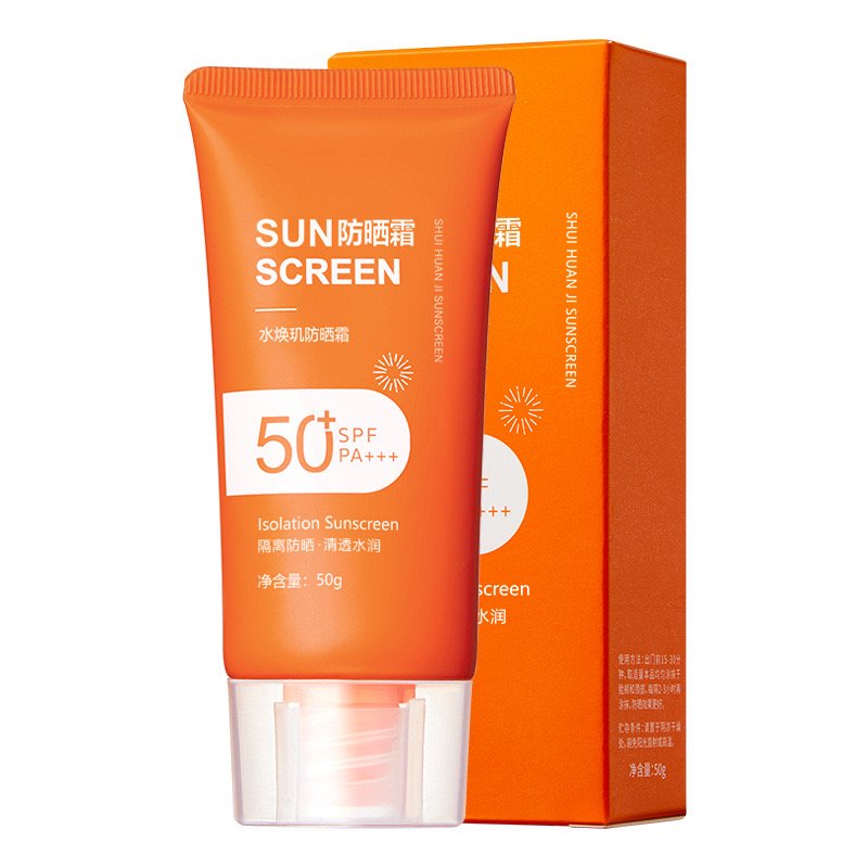 Private Label SPF 50 Oil-Free Zinc-Oxide Tinted Sunburn Sun Block Waterproof Sunscreen Whitening Sunblock Body And Face Cream