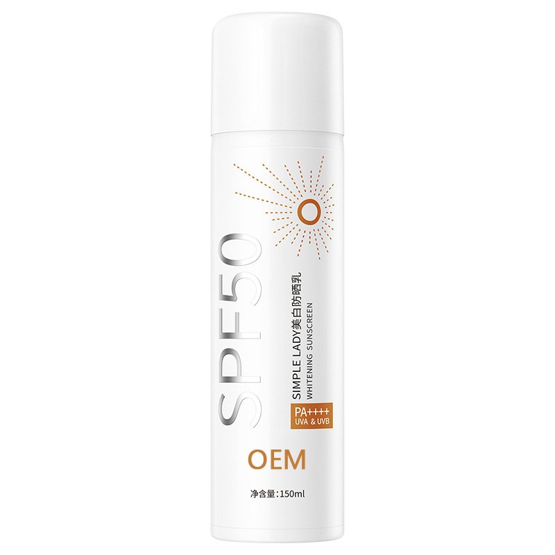 Customize Sun Tan Isolation OEM Outdoor Organic Whitening Face Private Label Spf 50 Protective Sunscreen Spray