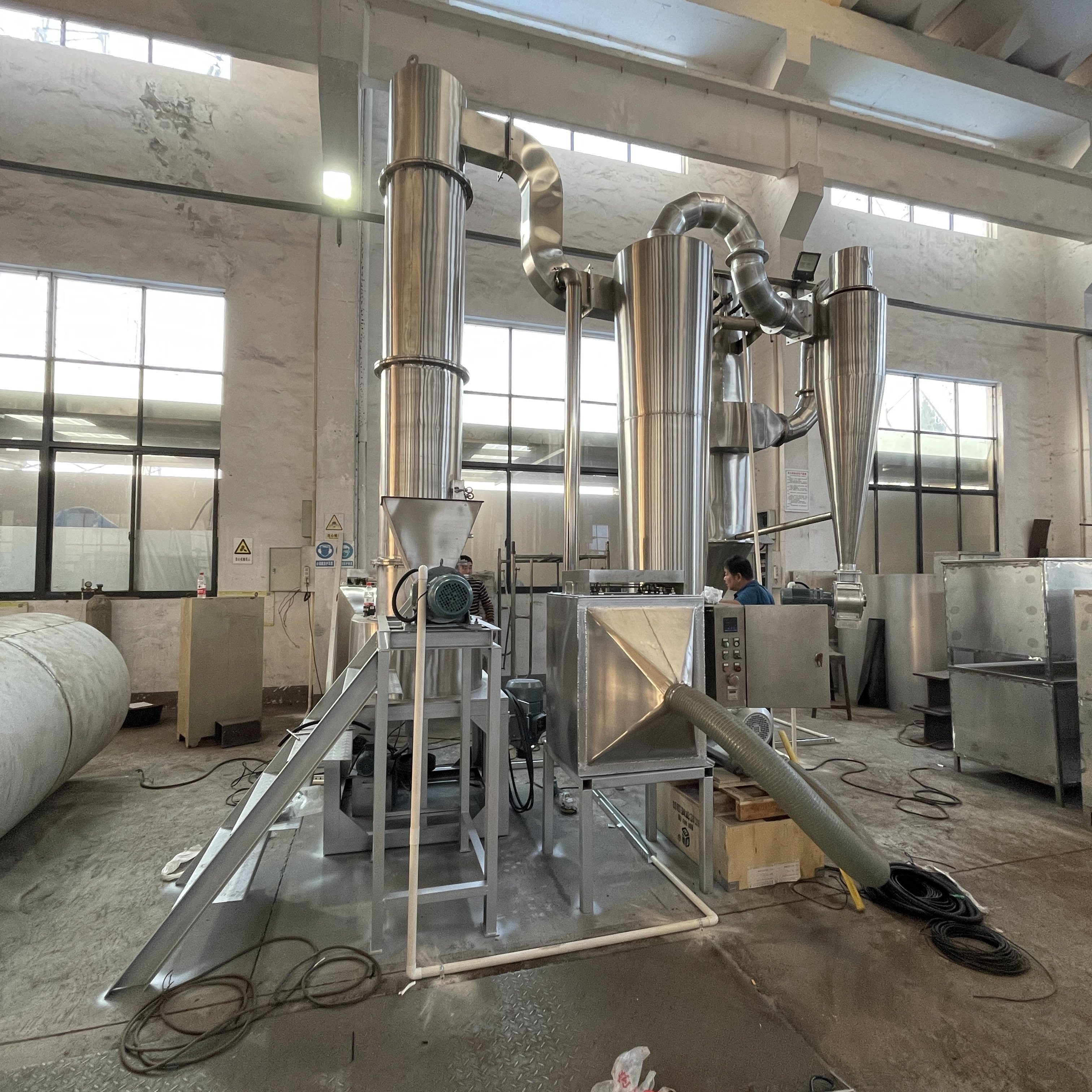 Food Processing Powder Dryer Tapioca Powder New Type Fast Rotary Flash Vapour Dryer