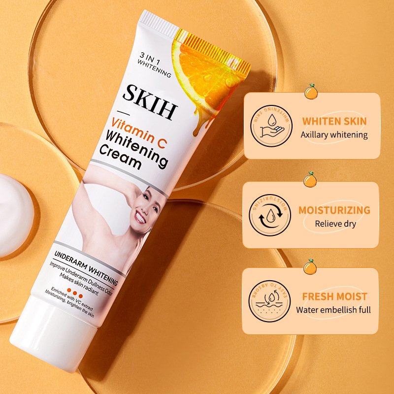 SKIH Organic Natural Intimate Whitening Cream Skin Lightening Bleaching Underarm Dark Intimate Skin Whitening Cream