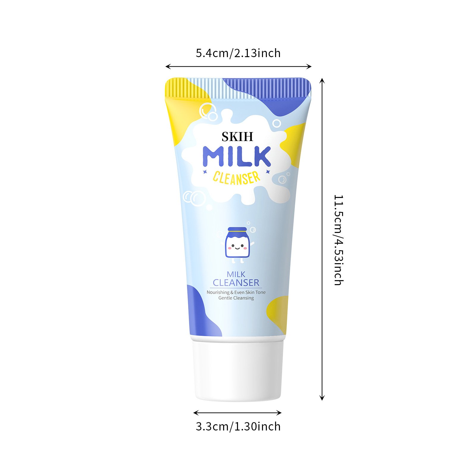 SKIH 50g Face Wash Facial Cleanser Makeup Removing Cleansing Hydrating Amino Acid Milk Facial Cleanser