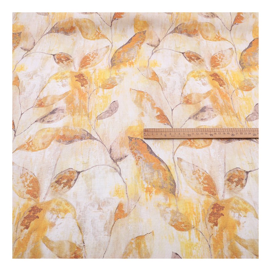The factory outlet hand drawn watercolor texture custom digital printing 100% linen fabric wholesale for clothing