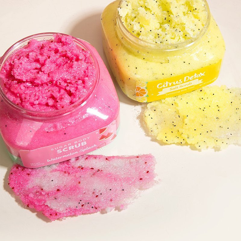 OEM customized proprietary brand body scrub exfoliating and moisturizing body scrub