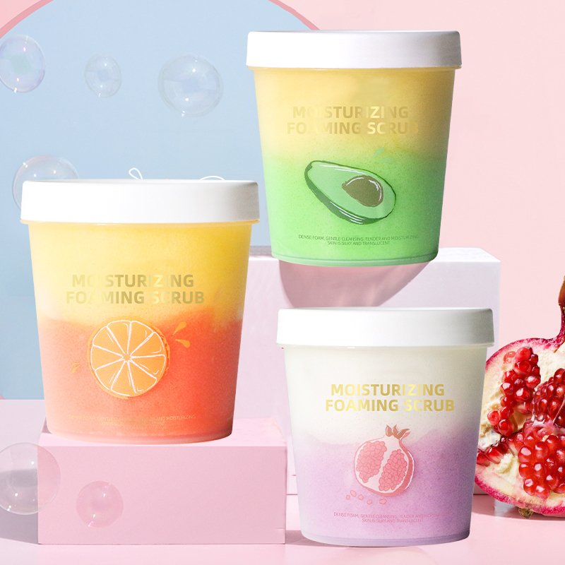 OEM customized proprietary brand body scrub exfoliating and moisturizing body scrub