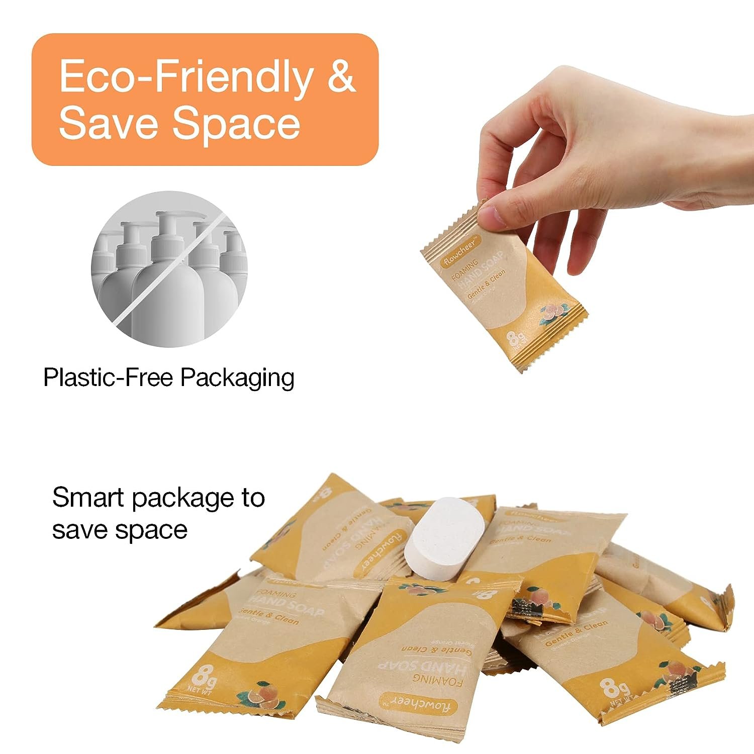 Eco -friendly Organic Natural Cleaner Tablet Hand Wash Foaming Hand Soap effervescent Tablet