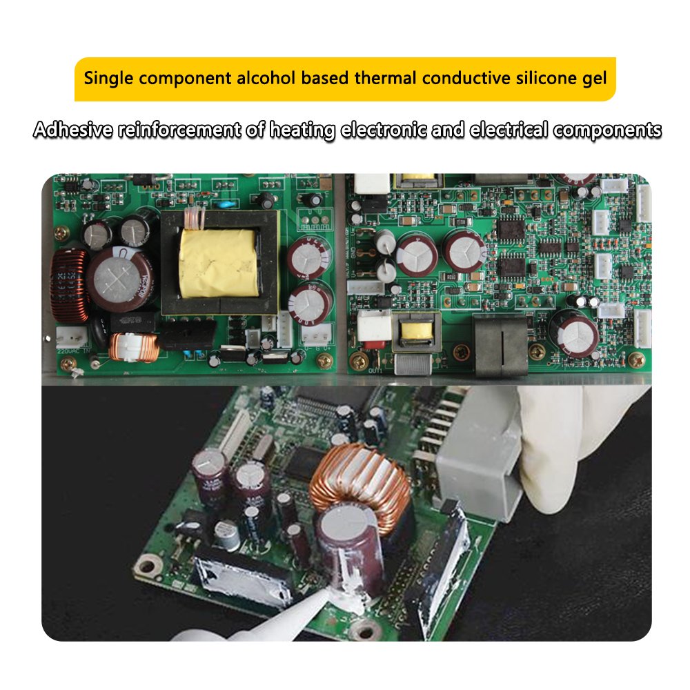 714 single component thermal conductive silicone heating electronic and electrical components adhesive sealant