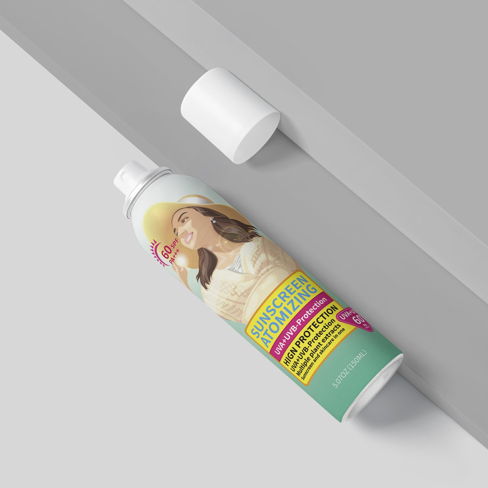 OEM Sunscreen Manufacturer Eco-friendly Zinc Sunscreen SPF 60 Private Label Waterproof Sunscreen Mist Spray