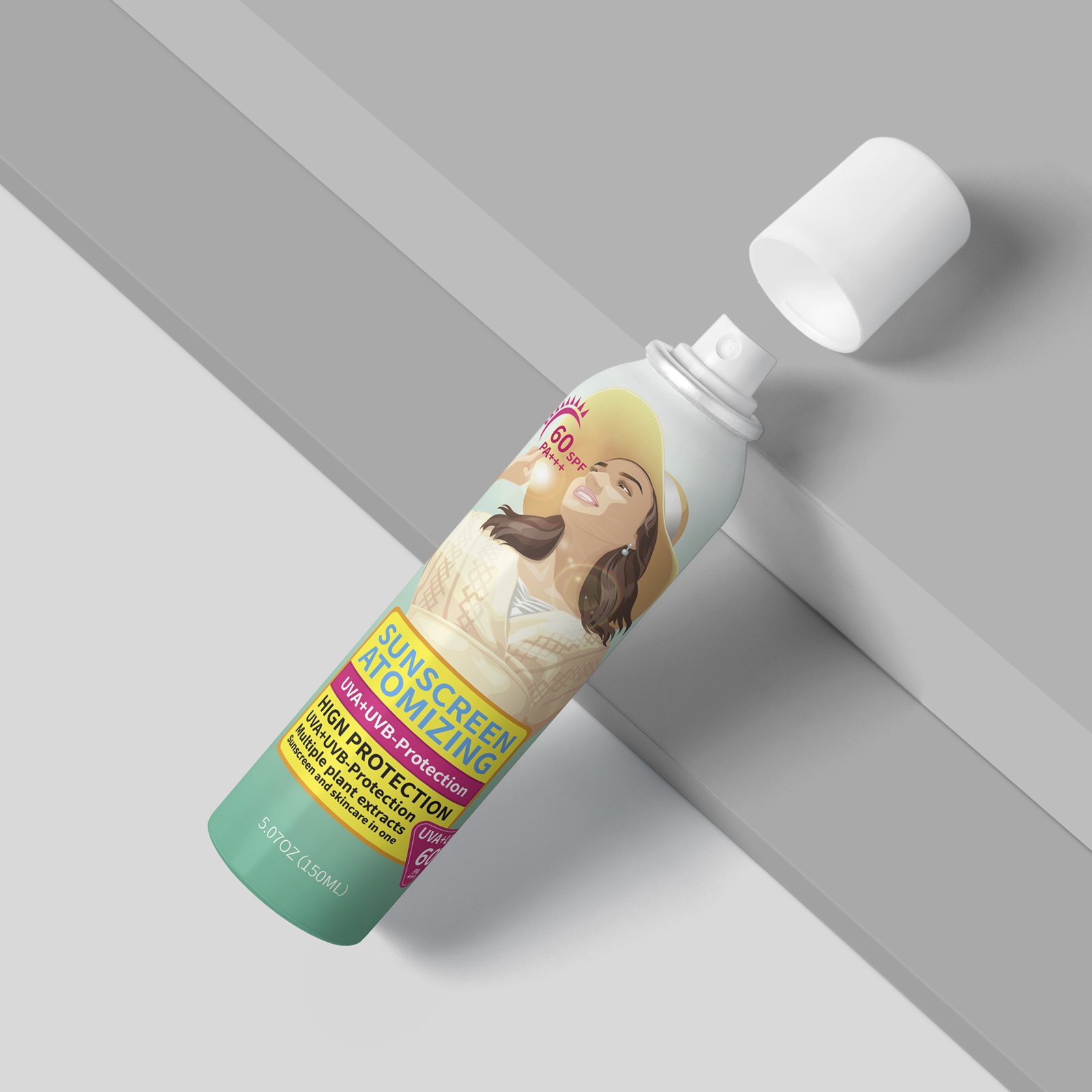 OEM Sunscreen Manufacturer Eco-friendly Zinc Sunscreen SPF 60 Private Label Waterproof Sunscreen Mist Spray