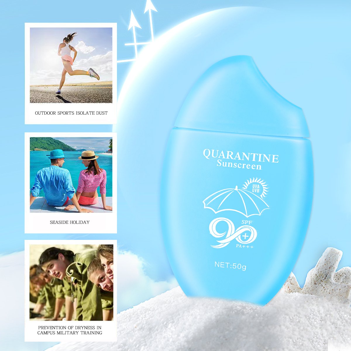 Sun Cream Prevent Sunburn Tanning Cream Protective Sunscreen SPF50 PA +++ Wholesale Skin Protector Waterproof Sunblock Lotion