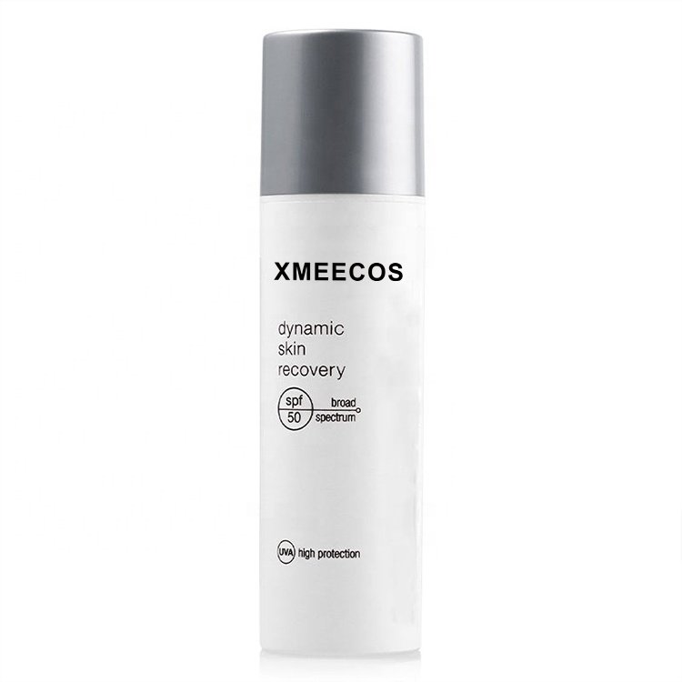 Hot Sale OEM Moisturizing Whitening Sun Block Cream Long-lasting Waterproof Sweatproof Vitamin C SPF 50 Face Sunscreen