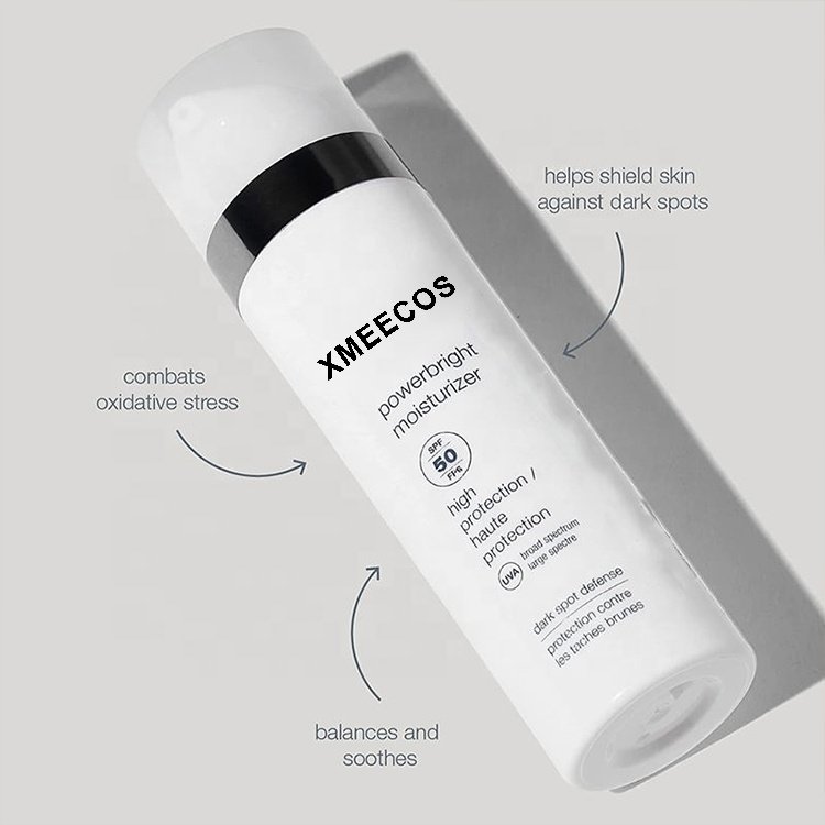 Hot Sale OEM Moisturizing Whitening Sun Block Cream Long-lasting Waterproof Sweatproof Vitamin C SPF 50 Face Sunscreen