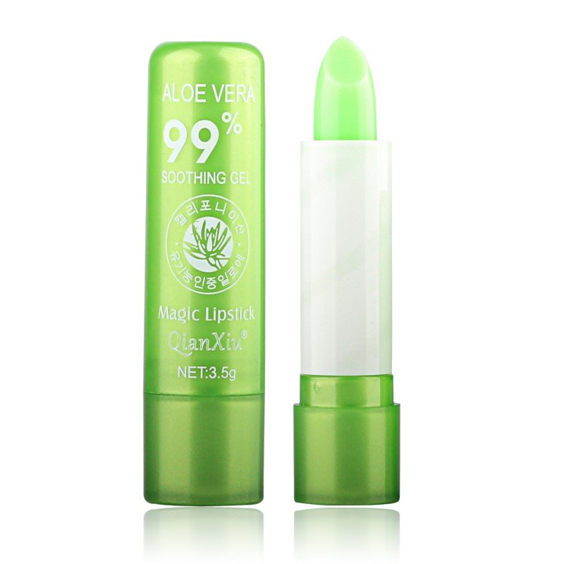 Hot Sale Long Lasting Moisturizing Lipstick Natural Nutritious Aloe Vera Temperature Change Lip Balm