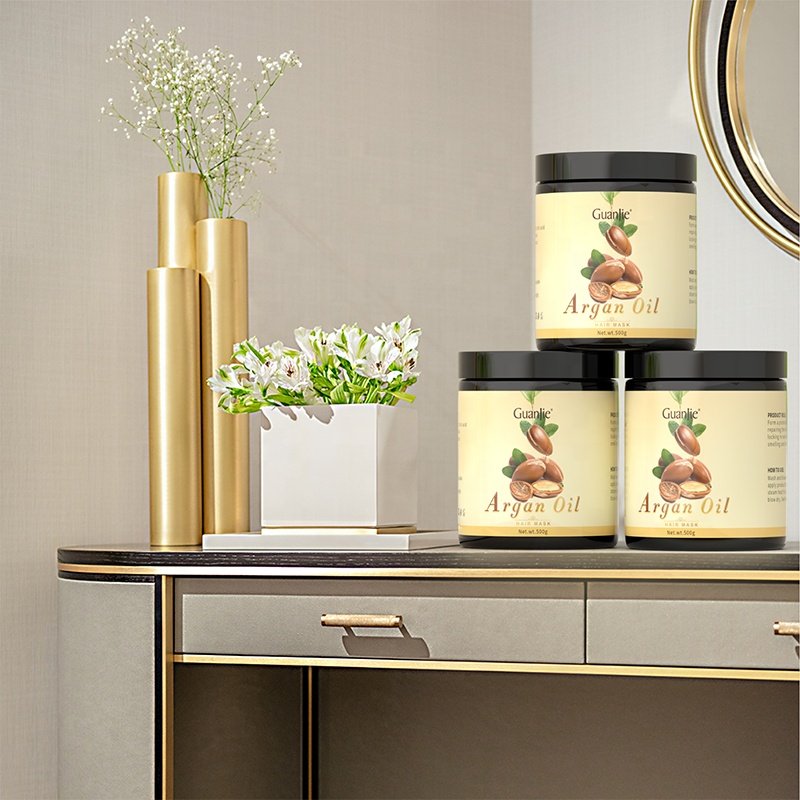 OEM Manufacturers Organic Hydrating Collagen Hair Treatment Argan Oil Deep Moisture Smoothing Curly Hair Conditioner Hair Mask