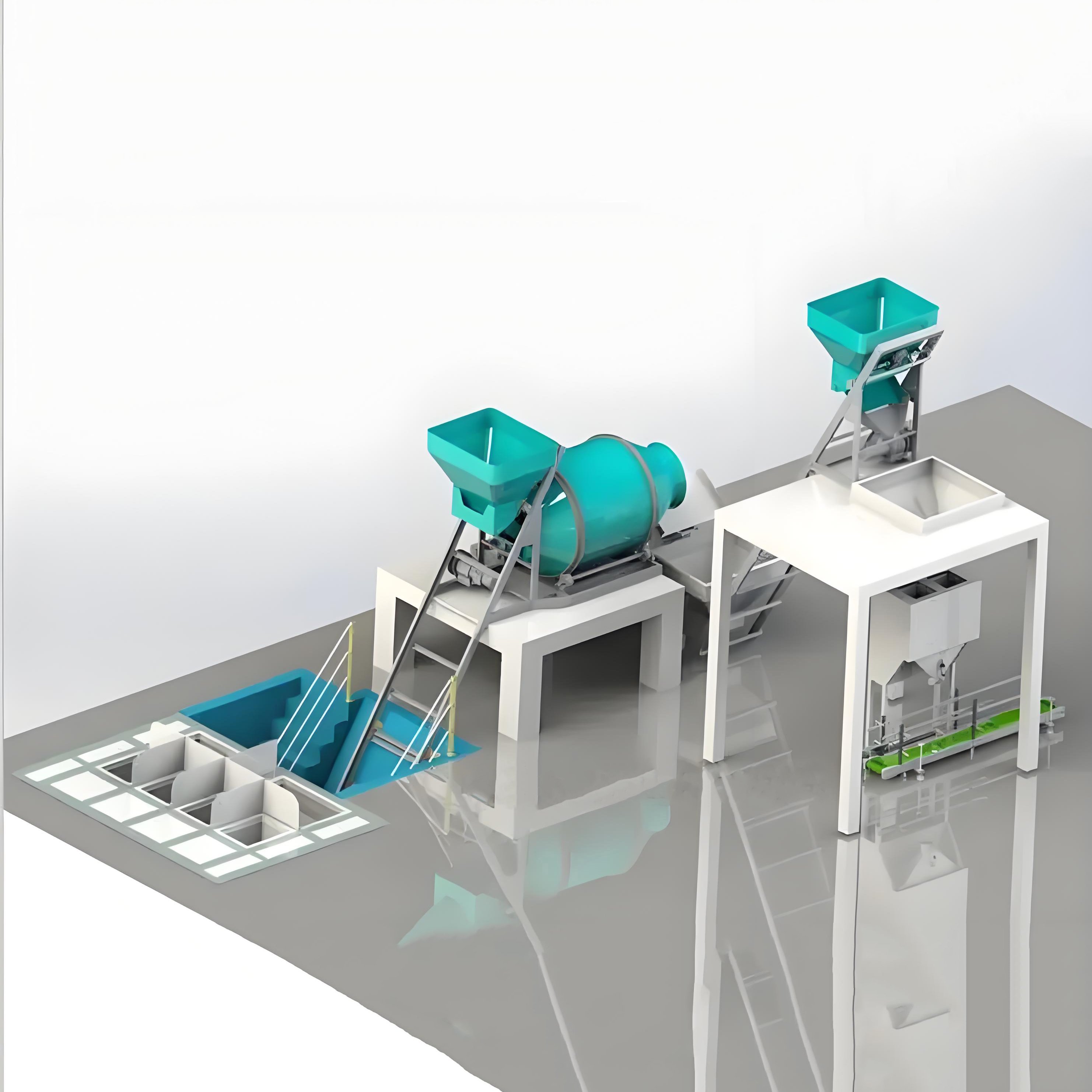 NPK Fertilizer Bulk Blender Production Line BB Compound Fertilizer Blending Plant