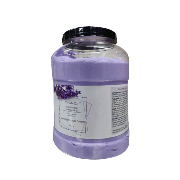 Professional spa scrub cream private label lavender/rose /matcha body scrub exfoliating vegan cream scrub