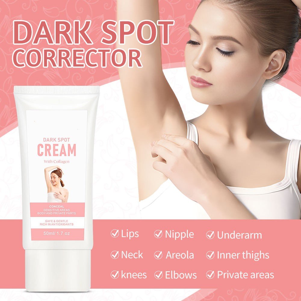 Organic Dark Spot Corrector Cream Armpit Underarm And Body Collagen Whitening Skin Care Full Body Whitening Cream For Dark Spots