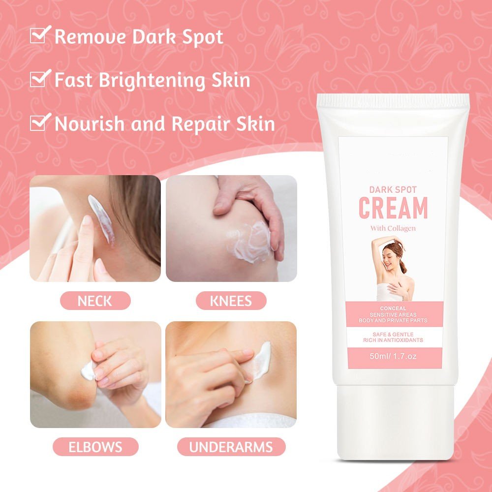 Organic Dark Spot Corrector Cream Armpit Underarm And Body Collagen Whitening Skin Care Full Body Whitening Cream For Dark Spots