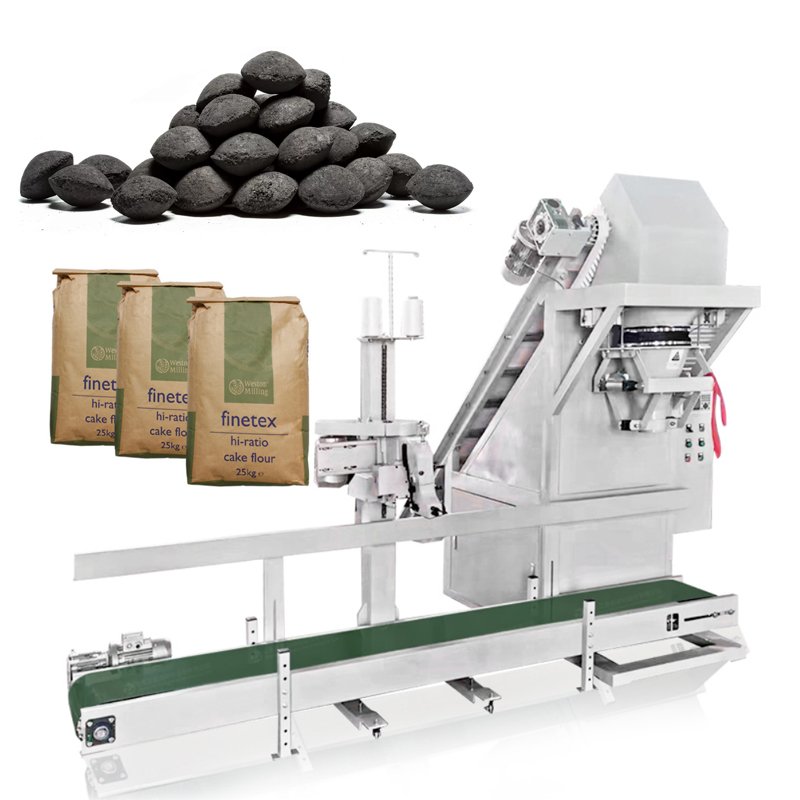 Automatic 5kg 20kg 25kg 50kg Compost Baggging Soil Charcoal Flakes Weighing Fertilizer Packing Machine