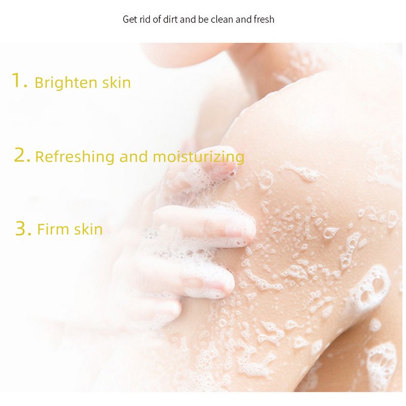 Fruity flavor Exfoliating whitening Chicken Skin Walnut Shell Particle Scrub Shower Gel peach body scrub