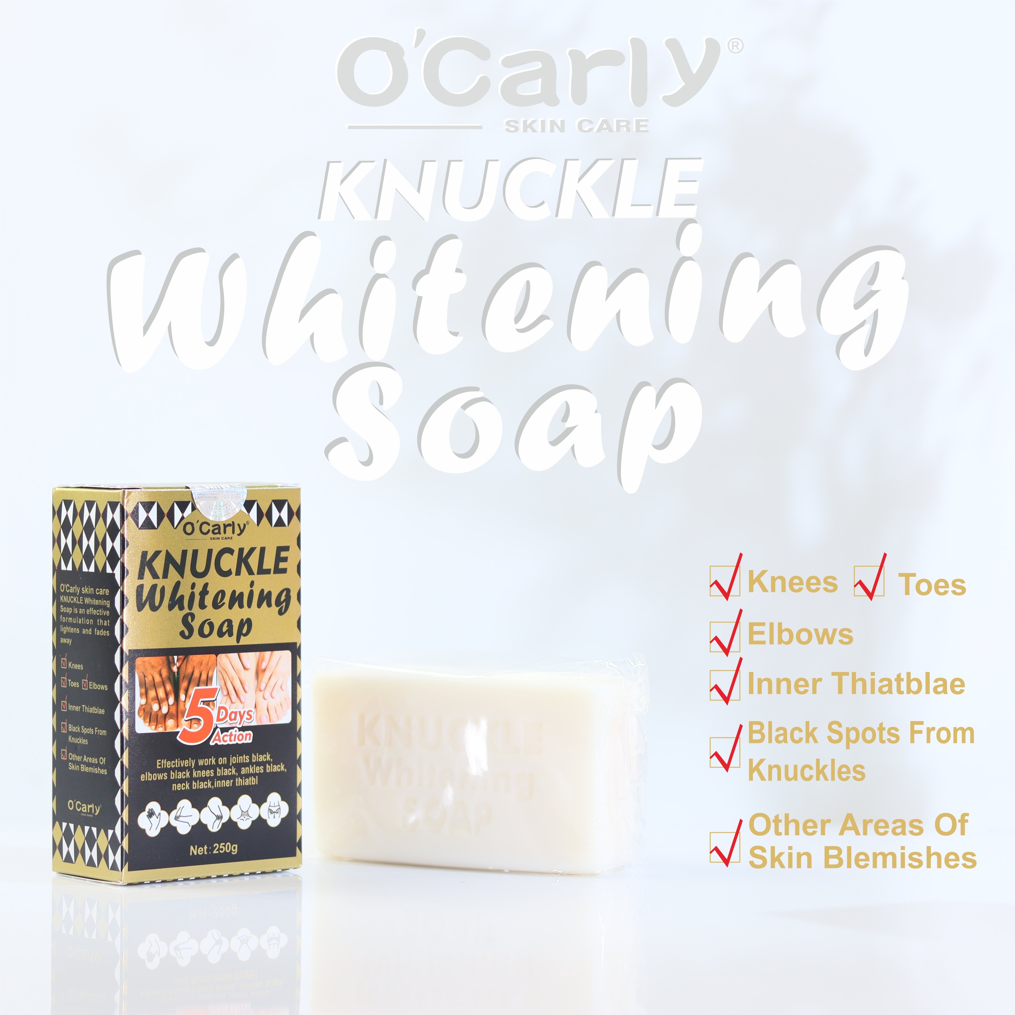Knuckle Whitening Set Skin Care Beauty Products Lightening Skin Care Sets Elbows Toes Knees Inner Thiatblae Cream