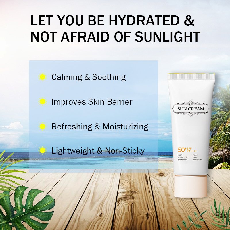 Private Label Wholesale Moisturizing Hydrating Sunscreen Spf 90 Sun Cream Sunscreen Protect UVA And UVB Sunscreen Cream