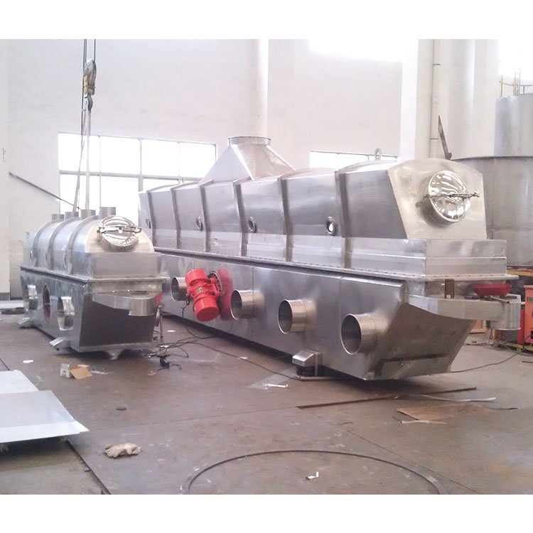 6m x 0.6m Vibrating Fluidized Bed Dryer Borax Ammonium Sulfate Pellets Bread Crumb Crumb Sour Plum Crystals