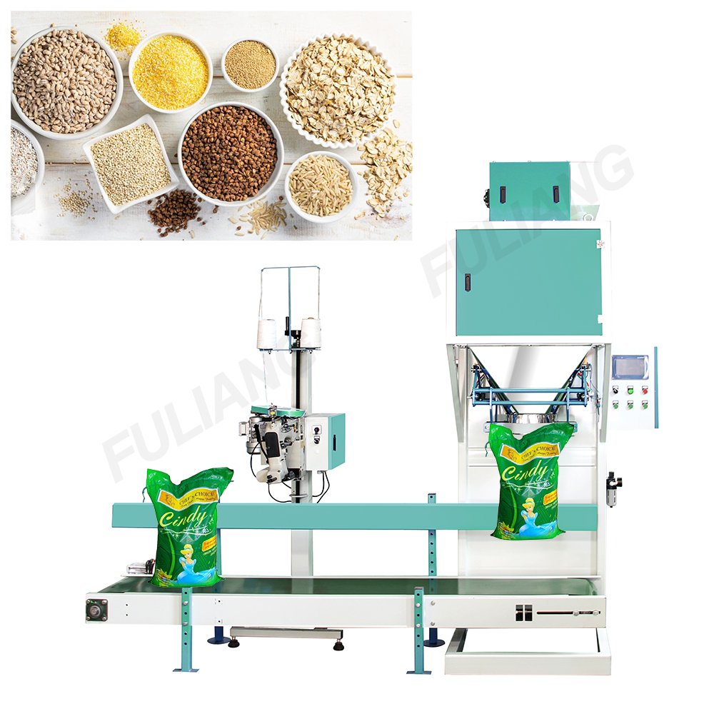 5kg 10kg 15kg 20kg 50kg Organic Fertilizer Packing Machine Sugar Grains Beans Feed Plastic Wood Pellets Packing Machine