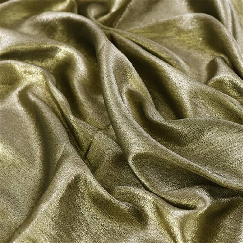 New Comfortable Shiny Silk Jacquard Brocade Fabric Lurex Organic 100% Polyester for Evening Dress Costume
