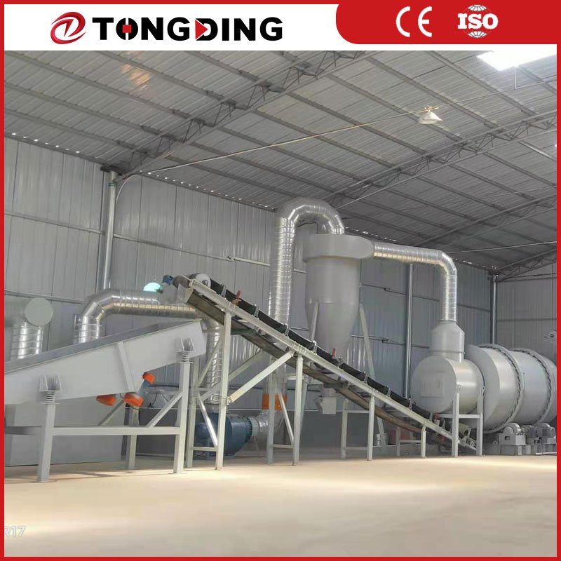 Best Quality Rotary Sludge Vacuum Dryer Sawdust Sand Bean Curd Residue Chicken Manure Organic Fertilizer Feed Rotary Dryer