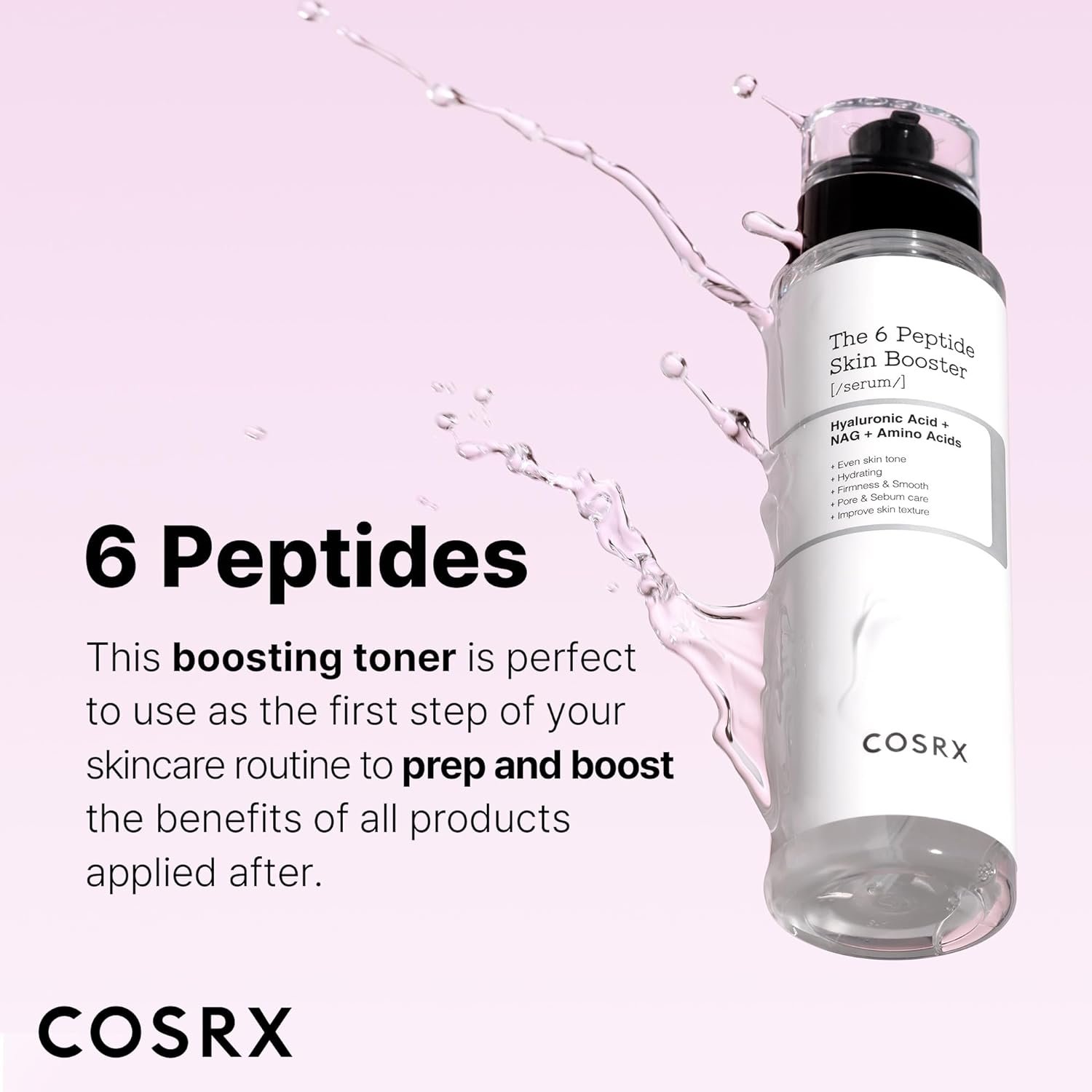 COSRX 6X Peptide Collagen Booster 150ml - Made in Korea Toner Serum Boosting Facial Essence Korean Beauty Skin Care Cosmetics
