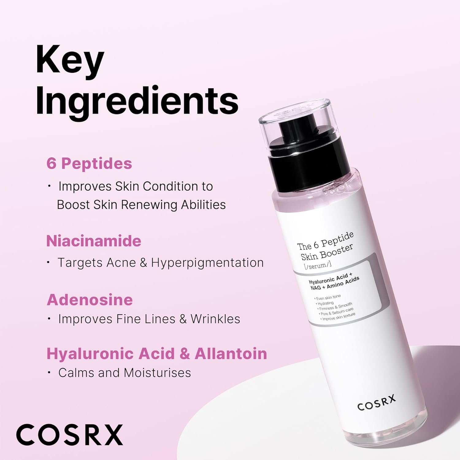 COSRX 6X Peptide Collagen Booster 150ml - Made in Korea Toner Serum Boosting Facial Essence Korean Beauty Skin Care Cosmetics
