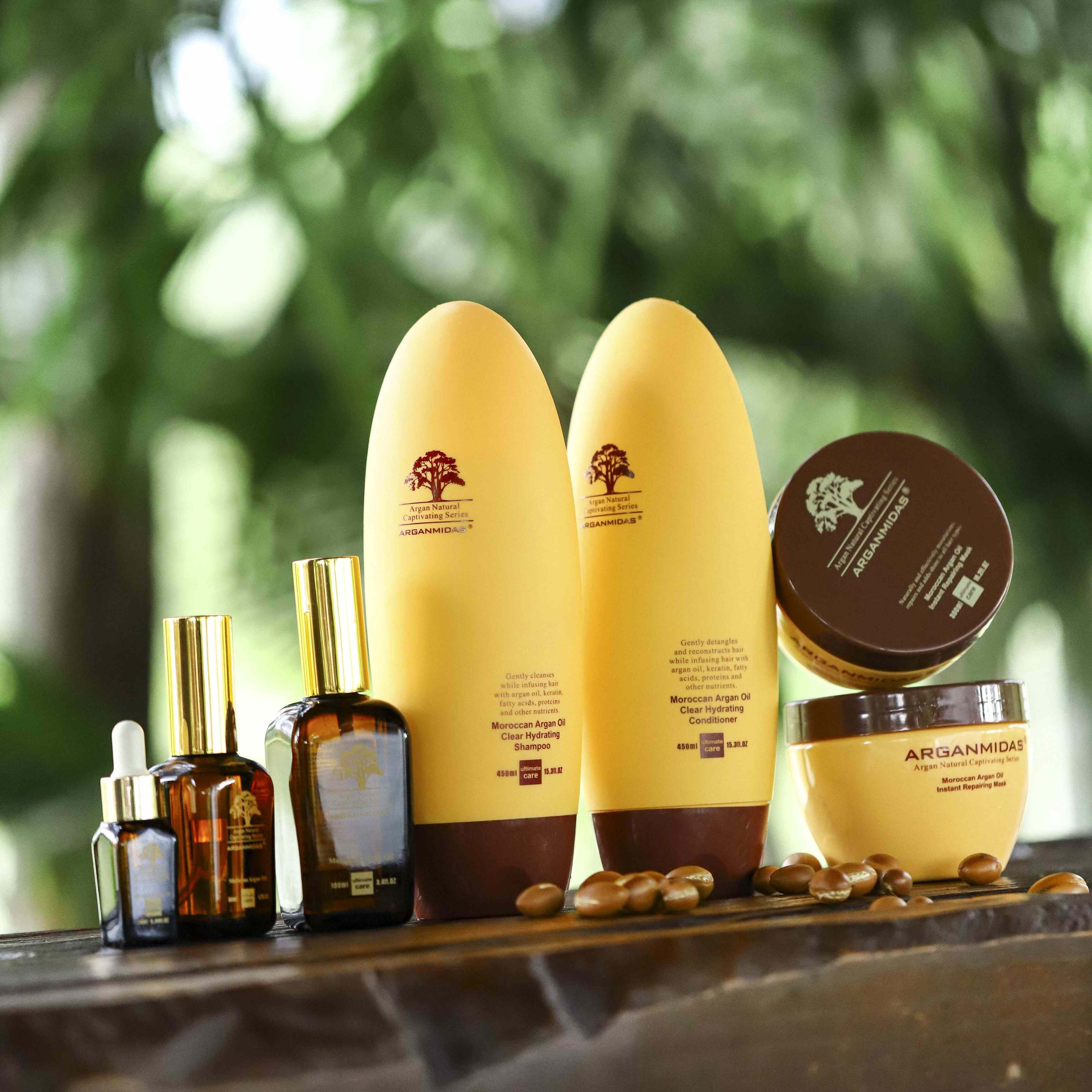 Arganmdias herbal morocco argan hair oil repair damaged heat protectant argan oil hair serum