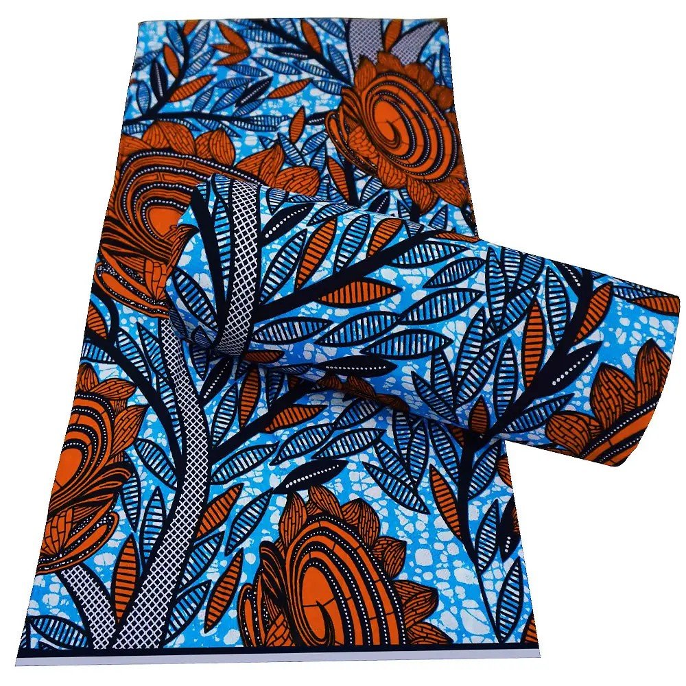 loincloth textile ankara wax cotton fabrics african java wax printed gold print fabric hollandais 6 yards