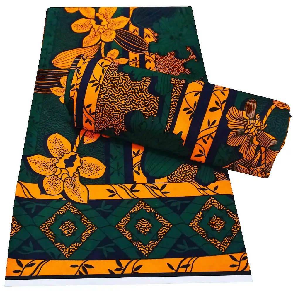 loincloth textile ankara wax cotton fabrics african java wax printed gold print fabric hollandais 6 yards