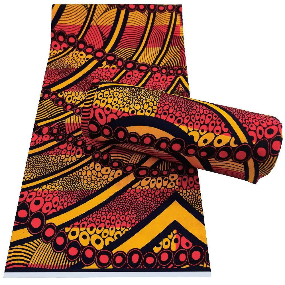 loincloth textile ankara wax cotton fabrics african java wax printed gold print fabric hollandais 6 yards