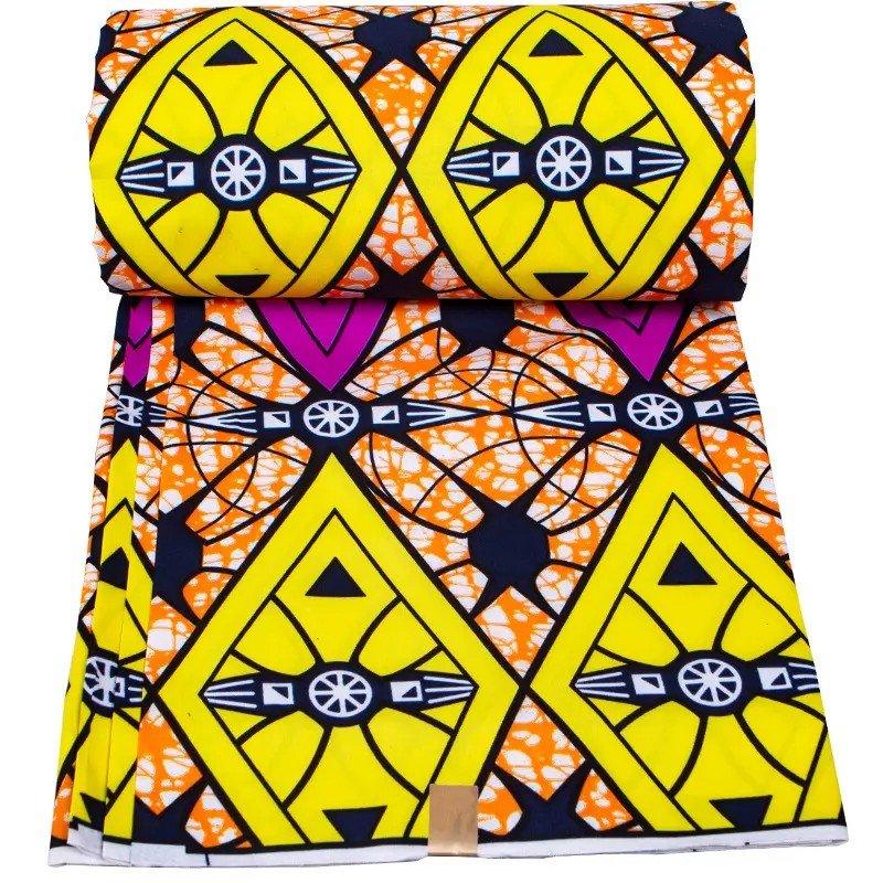 loincloth textile ankara wax cotton fabrics african java wax printed gold print fabric hollandais 6 yards