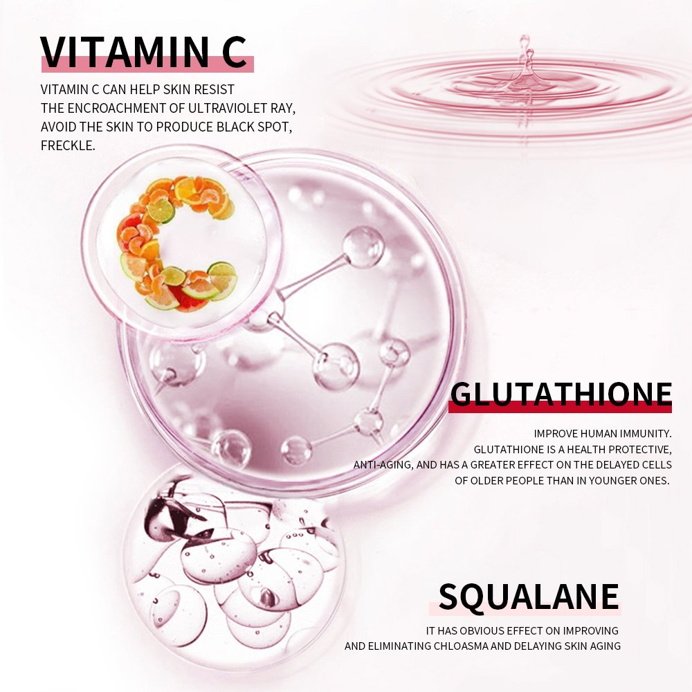 AILKE Organic Best Moisturizing and Whitening Boby Lotion Care Set Natural Glutathione Vitamin C for Body Skin Care