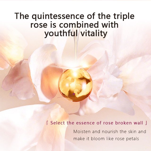 Private Label Beauty Women Skin Beauty Skincare Face Nourishing Moisturizing Anti Aging Facial Rose Skin Care Set