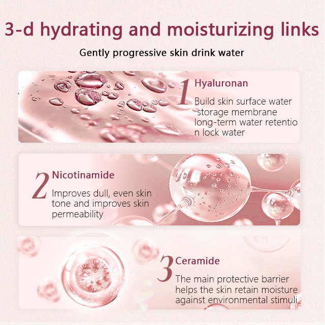 Private Label Beauty Women Skin Beauty Skincare Face Nourishing Moisturizing Anti Aging Facial Rose Skin Care Set
