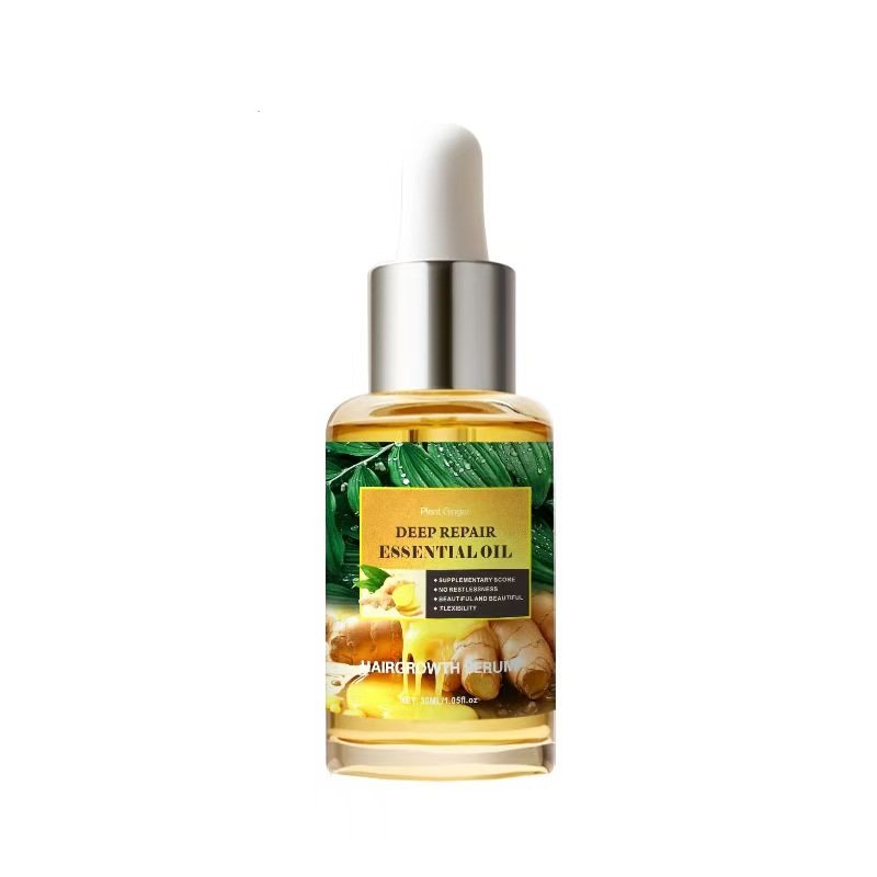 Vegan Super Natural Herbal Ginger Shampoo Conditioner Hair Mask Hair Oil Essential Oil Hair-Loss Prevention Shampoo Lotion Set