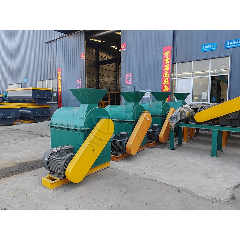 Chicken Manure Organic Fertilizer Crushing Equipment Semi Wet Materials Crusher Machine