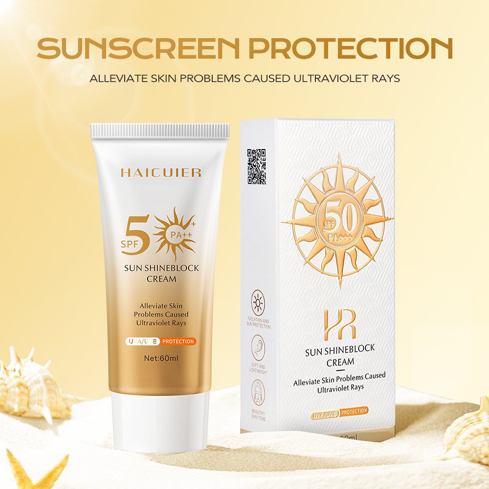 Best selling cosmetic sun cream Private Label UV protection sunblock SPF50+ sunscreen tanning for skin care products