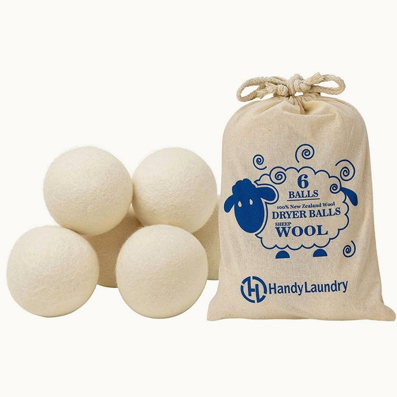 Natural Fabric Softener Handmade 100% Organic Wool Dryer Balls Eco-friendly reusable organic wool laundry dryer balls