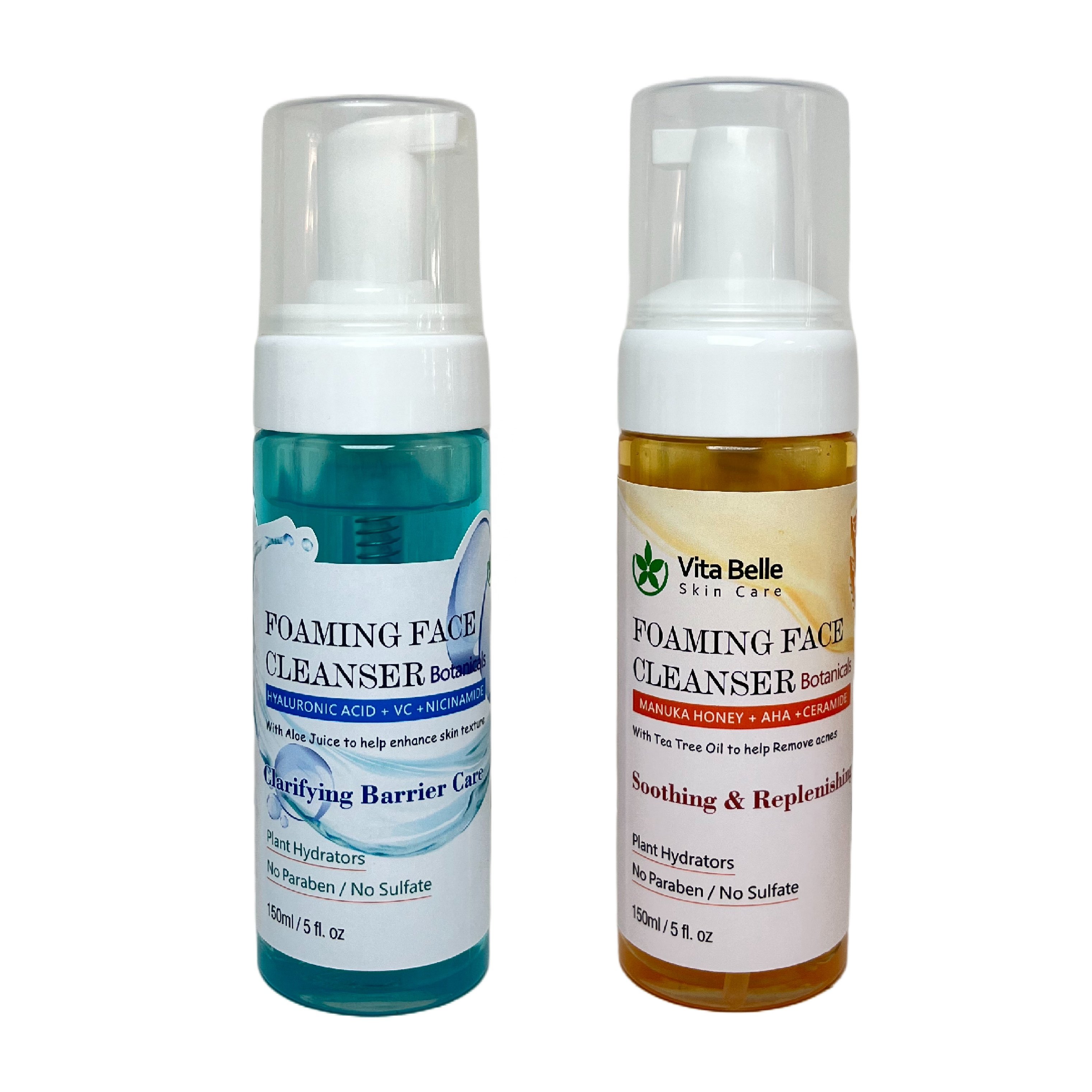 Deep Cleansing Face Wash Perfectly Balanced Foaming Face Cleanser with silicon brush massage