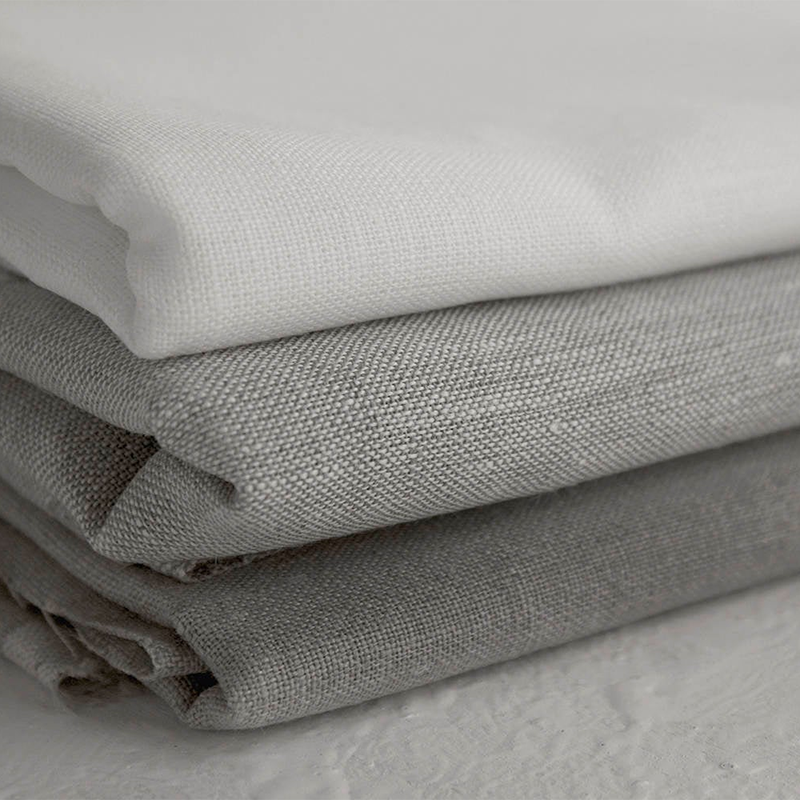 HOT SELLING HIGH QUALITY 100% LINEN YARN PLAIN DYED FABRIC