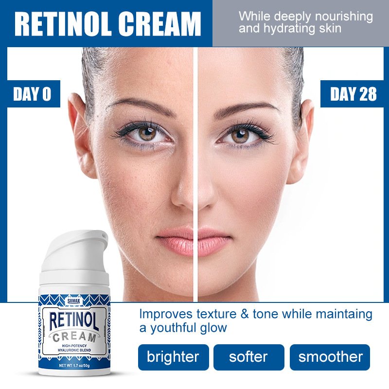 Exquisite packaging, long-lasting moisturizing, whitening skin, explosive pressure retinol cream 50ml