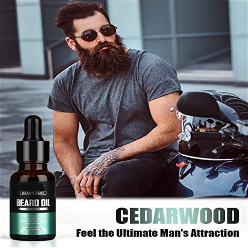 Wholesale Custom Private Label 4 Pack Beard Oil Set Leave In Conditioner For Men Mustaches Growth Soften Oil